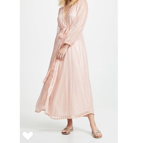 Misa Los Angeles Misha Lurex Wrap Dress - Picture 1 of 10